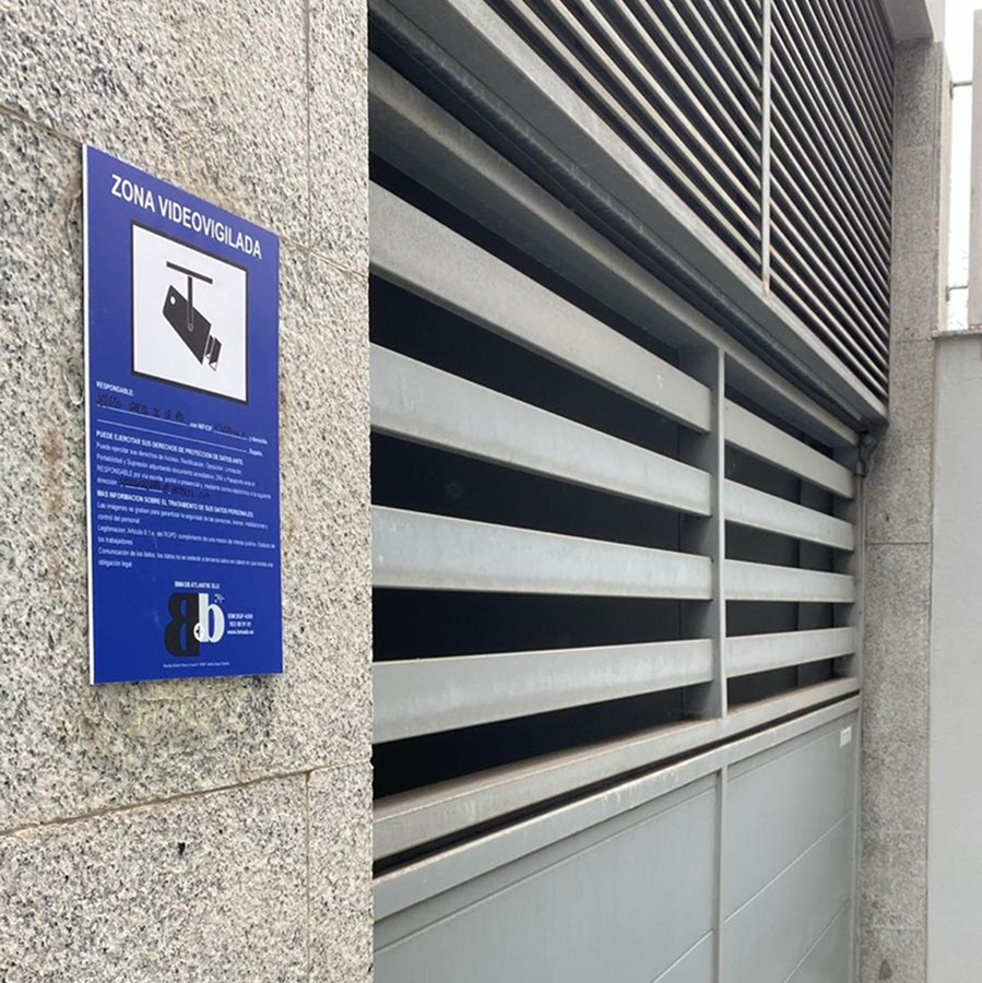 Zona videovigilada temporal